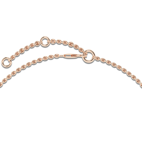 1/3 ctw Round Lab Grown Diamond Petite Double Pave Heart Bracelet Chain Bracelet 14K Rose Gold, DE, VS1