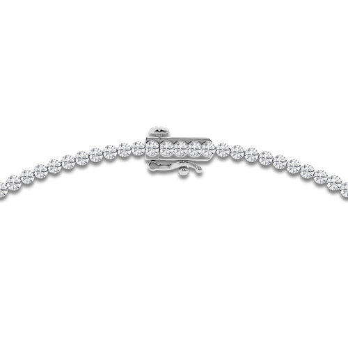 Boundless Riviera Necklace 14K White Gold, DE, VS1 | 1 ct Center