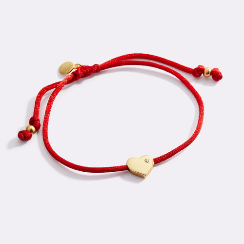 Heart String Adjustable Bracelet