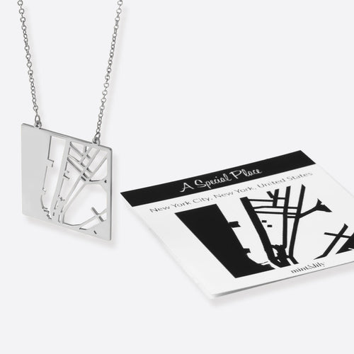 Custom Map Pendant Necklace