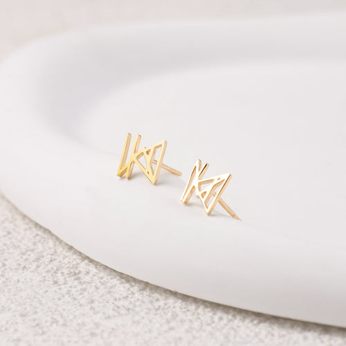 Monogram Name Earrings