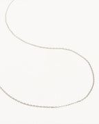 White Gold Vermeil 21" Signature Chain Necklace