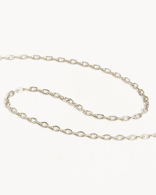 White Gold Vermeil 21" Signature Chain Necklace