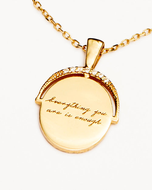 Yellow Gold Vermeil Everything You Are Is Enough Small Necklace