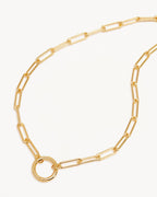 Yellow Gold Vermeil 18" With Love Annex Link Necklace