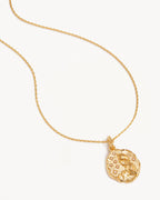 Yellow Gold Vermeil She is Zodiac Necklace - Aries