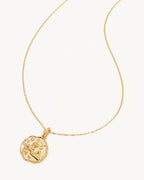 Yellow Gold Vermeil She is Zodiac Necklace - Taurus