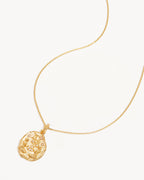 Yellow Gold Vermeil She is Zodiac Necklace - Gemini