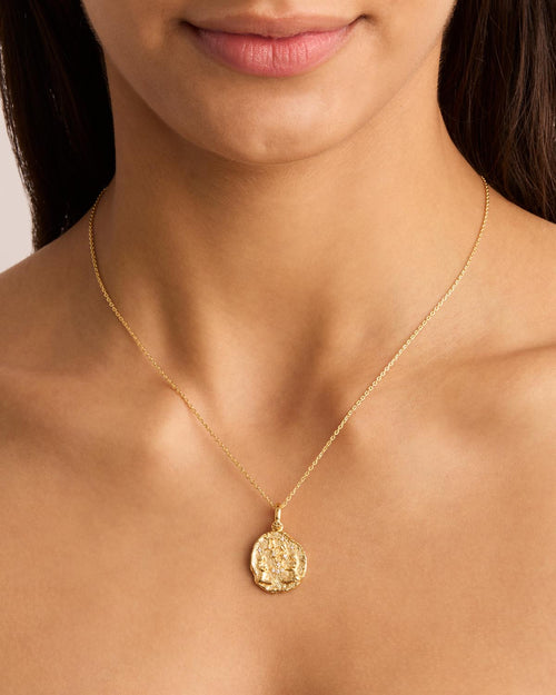 Yellow Gold Vermeil She is Zodiac Necklace - Gemini