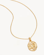 Yellow Gold Vermeil She is Zodiac Necklace - Scorpio