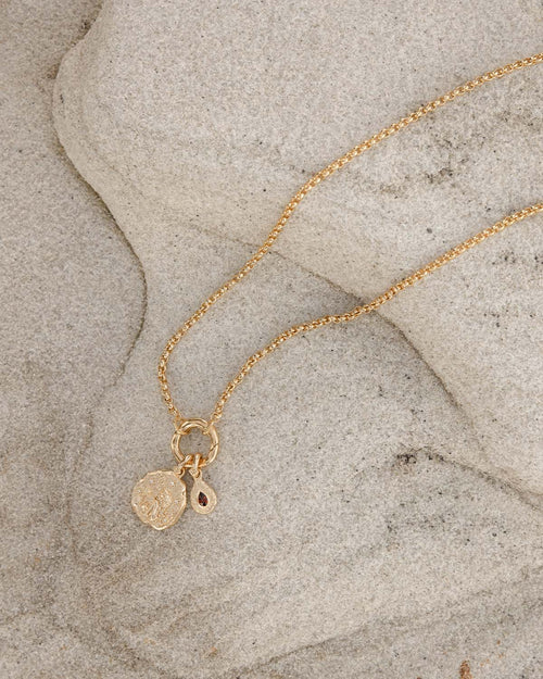 Yellow Gold Vermeil She is Zodiac Necklace - Capricorn