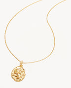 Yellow Gold Vermeil She is Zodiac Necklace - Pisces