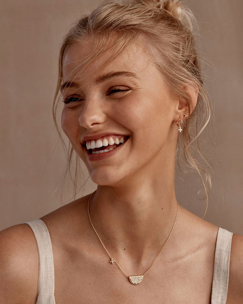 Yellow Gold Vermeil Live In Light Lotus Necklace