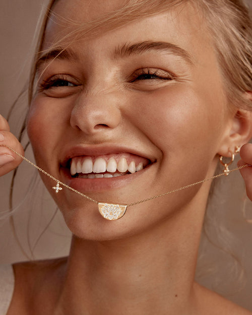 Yellow Gold Vermeil Live In Light Lotus Necklace