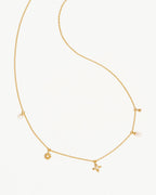 Yellow Gold Vermeil Live in Peace Choker