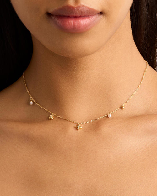 Yellow Gold Vermeil Live in Peace Choker