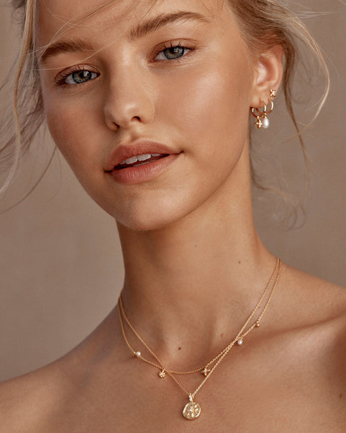 Yellow Gold Vermeil Live in Peace Choker