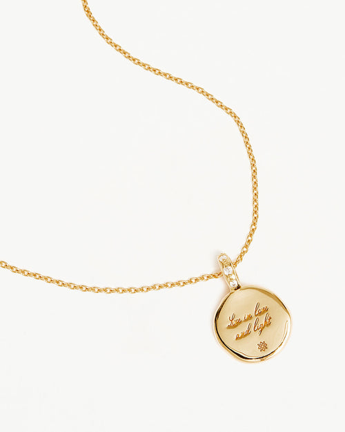 Yellow Gold Vermeil Live in Love Necklace