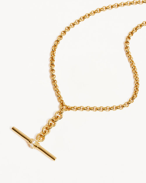 Yellow Gold Vermeil Muse Fob Chain Necklace