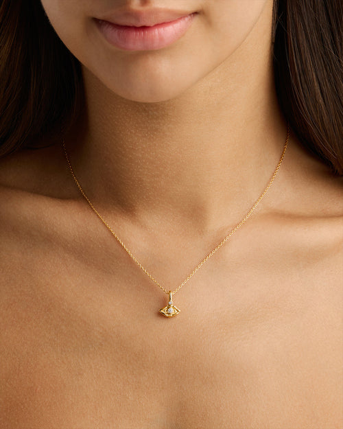 Yellow Gold Vermeil I am Protected Necklace