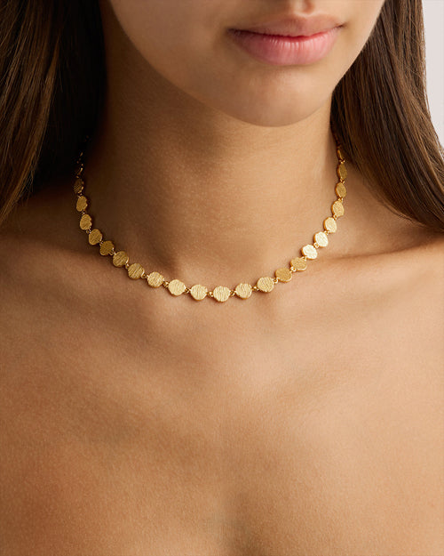 Yellow Gold Vermeil Woven Light Choker