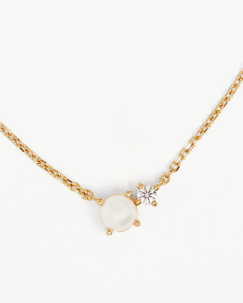 Yellow Gold Vermeil Serenely Yours Pearl Necklace