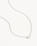 White Gold Vermeil Serenely Yours Pearl Necklace