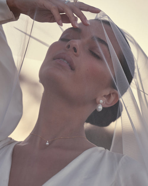 Yellow Gold Vermeil Moments With You Pearl Necklace