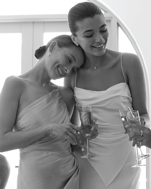 White Gold Vermeil Moments With You Pearl Necklace