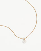 Yellow Gold Vermeil Floating On Air Pearl Necklace