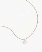White Gold Vermeil Floating On Air Pearl Necklace