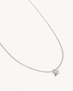 White Gold Vermeil Wishing on a Star Necklace
