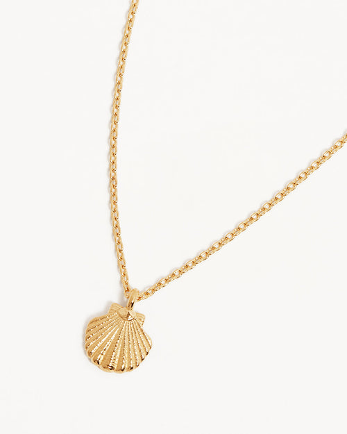 Yellow Gold Vermeil By the Shore Shell Necklace