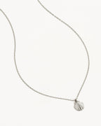 White Gold Vermeil By the Shore Shell Necklace