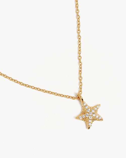 Yellow Gold Vermeil By the Sea Starfish Necklace