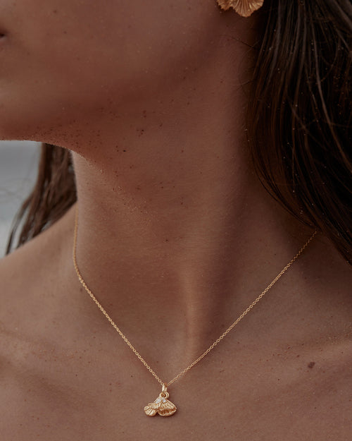 Yellow Gold Vermeil Ocean Whisper Necklace