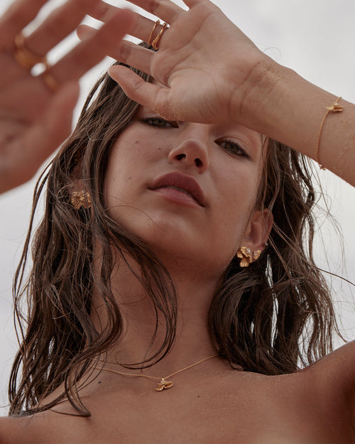 Yellow Gold Vermeil Ocean Whisper Necklace