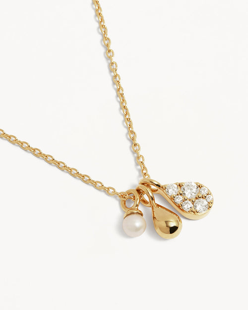Yellow Gold Vermeil Ocean Mist Necklace