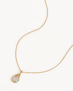 Yellow Gold Vermeil Soul Searching Necklace - Crystal Mist