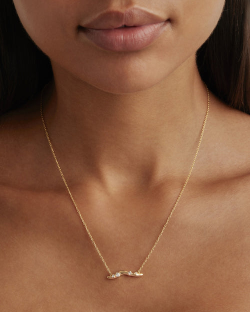 Yellow Gold Vermeil Chasing Tides Necklace