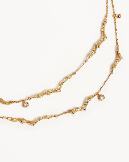 Yellow Gold Vermeil Drift Layered Choker