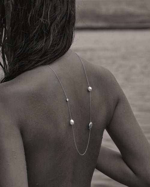 Yellow Gold Vermeil Moonlit Tides Necklace