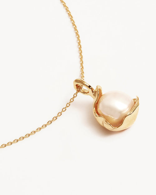 Yellow Gold Vermeil A Place to Dream Pearl Necklace