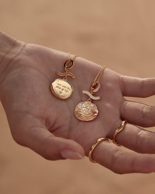 Yellow Gold Vermeil Flow of Life Necklace