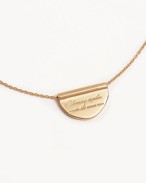 Yellow Gold Vermeil Blooming Together Lotus Necklace