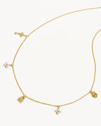 Yellow Gold Vermeil Love Unlocked Charm Choker