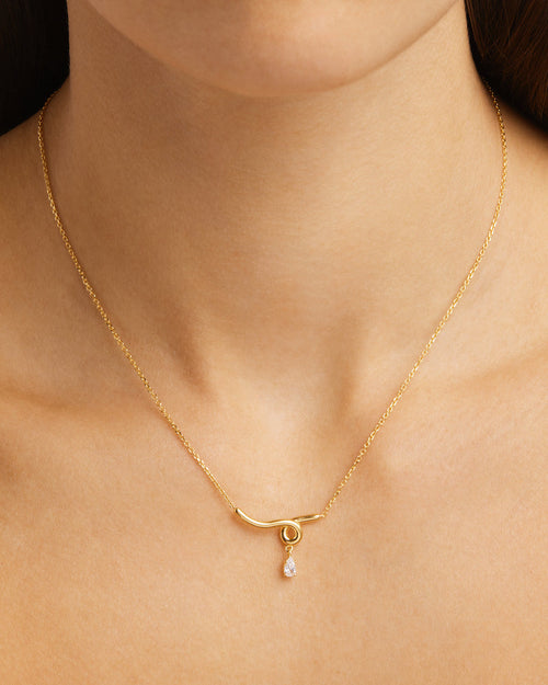 Yellow Gold Vermeil Entwined With You Necklace