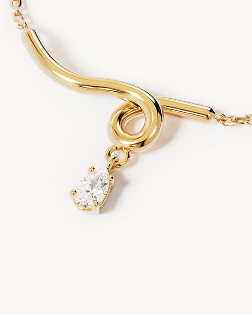 Yellow Gold Vermeil Entwined With You Necklace