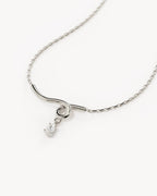 White Gold Vermeil Entwined With You Necklace