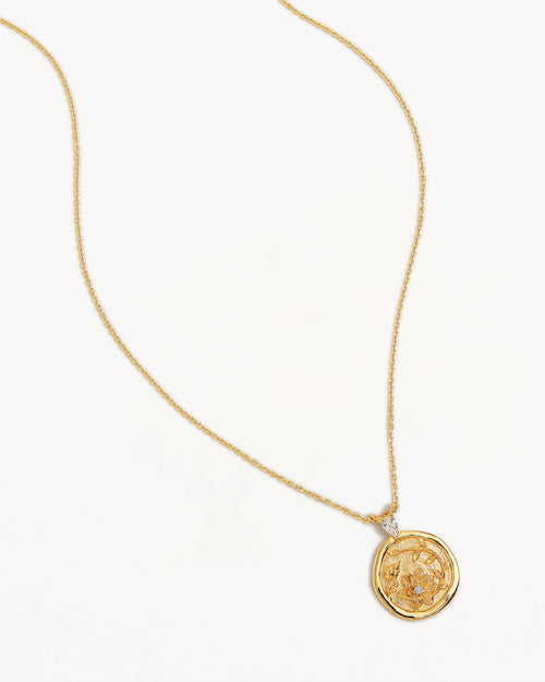 Yellow Gold Vermeil Serene Lotus Necklace